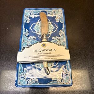 Le Cadeaux Art De La Table Melamine Butter Dish Gift Set